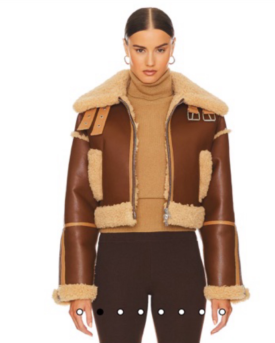 Helsa Faux Leather Cropped Jacket by Helsa - Pickle