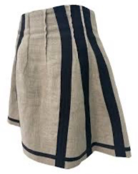 Dolce And Gabbana Linen Skater Skirt by Dolce + Gabbana - Pickle