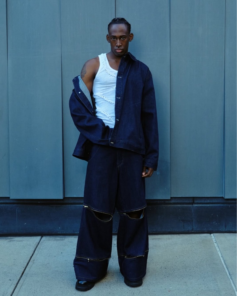 Japanese Denim Jacket by Renée New York - Pickle