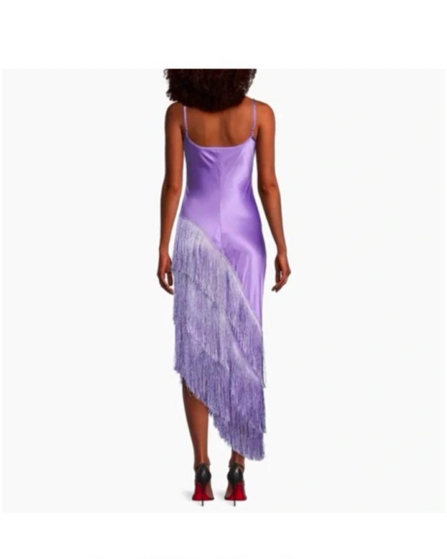 Purple Fringe Anthropologie Dress by Anthropologie - Pickle