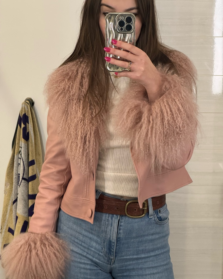 Pink Charlotte Simone lined jacket by Charlotte Simone - Pickle