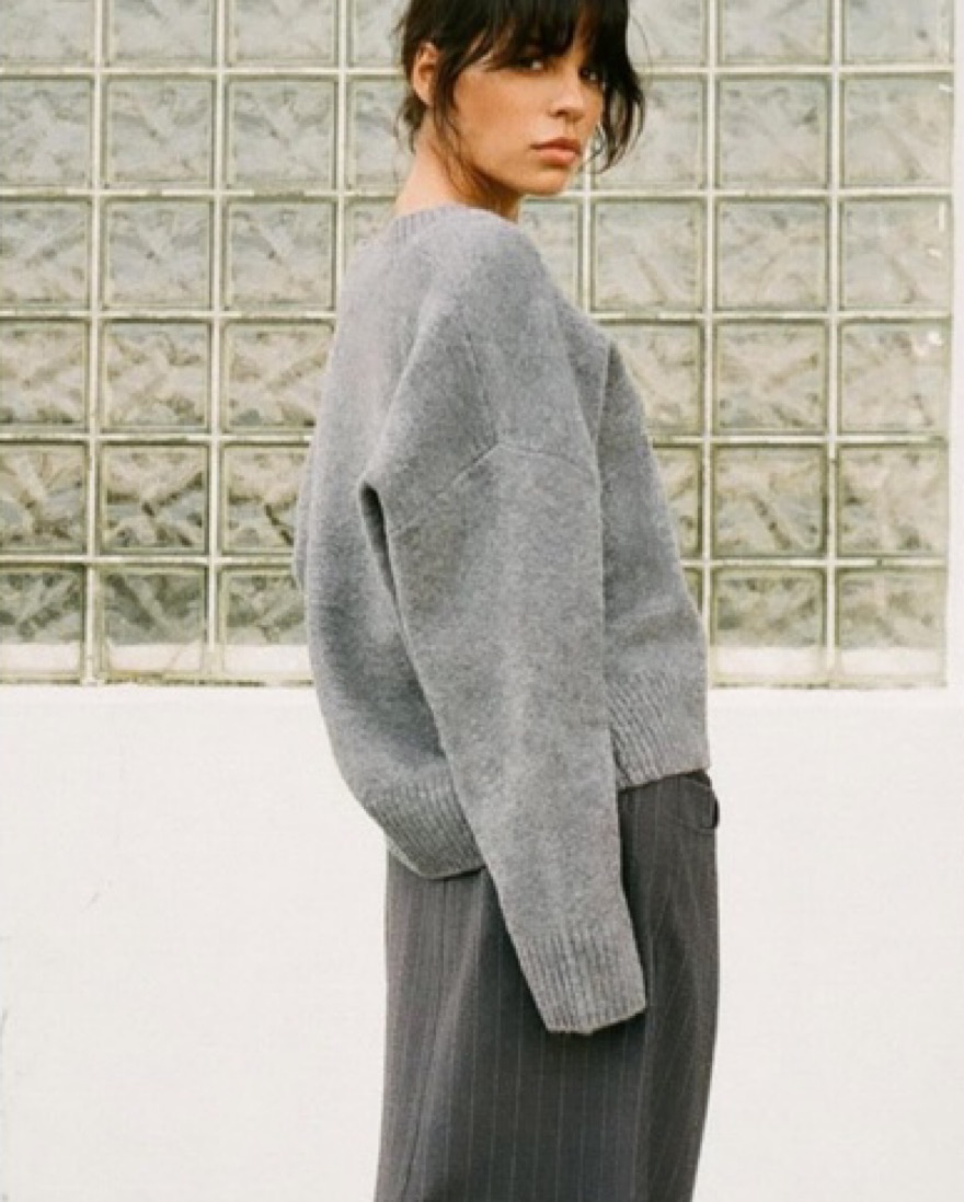 Zara Soft Knit Sweater - Grey by Zara - Pickle