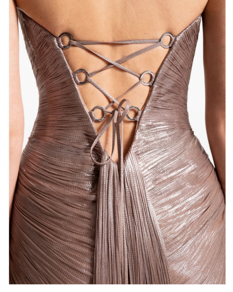 charbon シャルボン POLATEC ロングスリーブ M Maria Lucia Hohan Metallic Dress - xs by Maria Lucia Hohan - Pickle