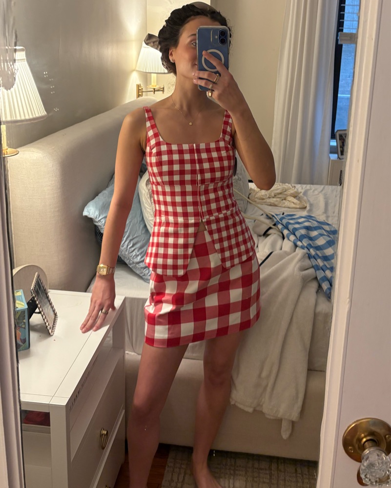 【house on the hill】S/S Tee (Red Check) house on the hill】S/S Tee (Red Check) house on the hill】S/S Tee (