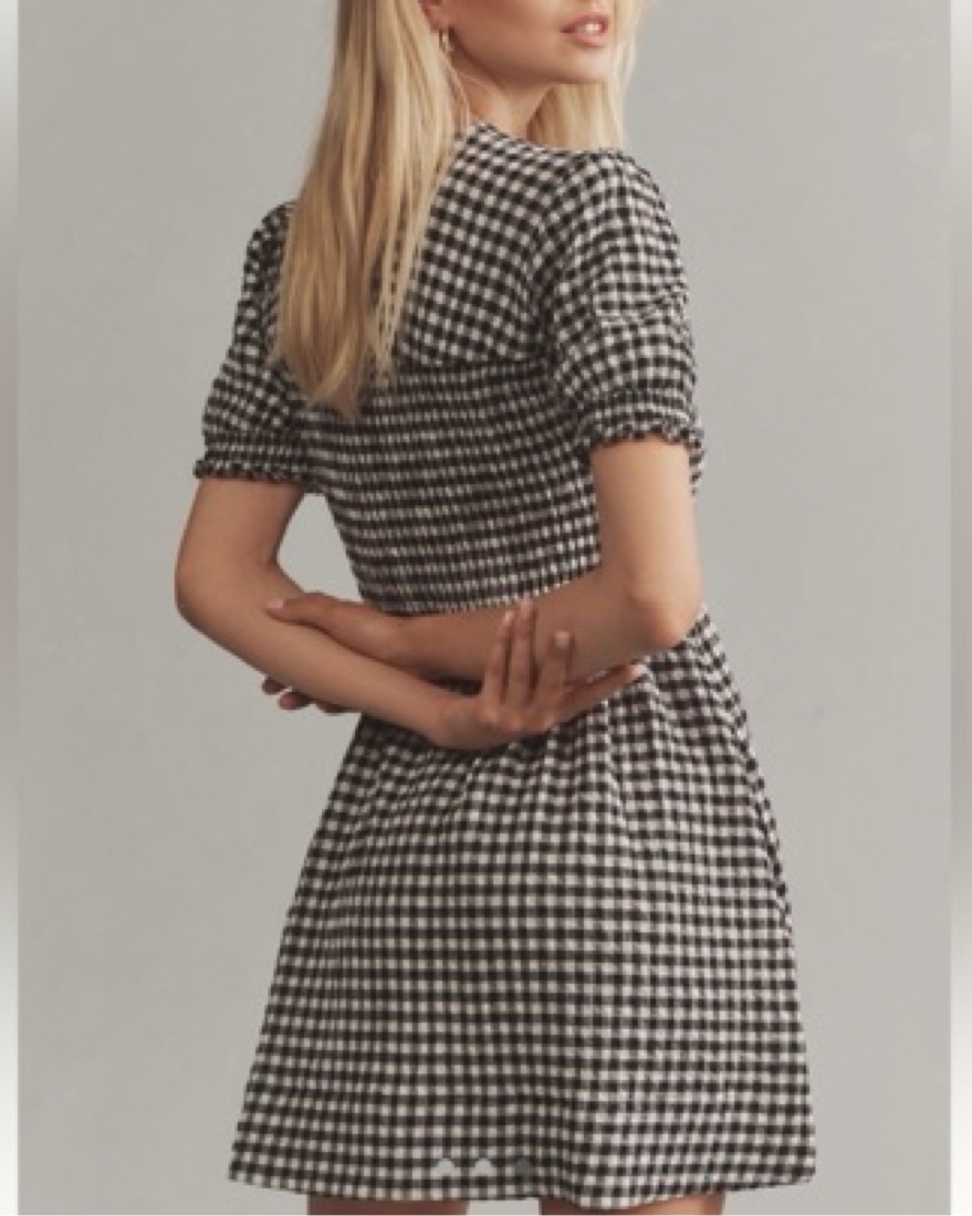 Anthropologie Gingham Dress by Anthropologie - Pickle