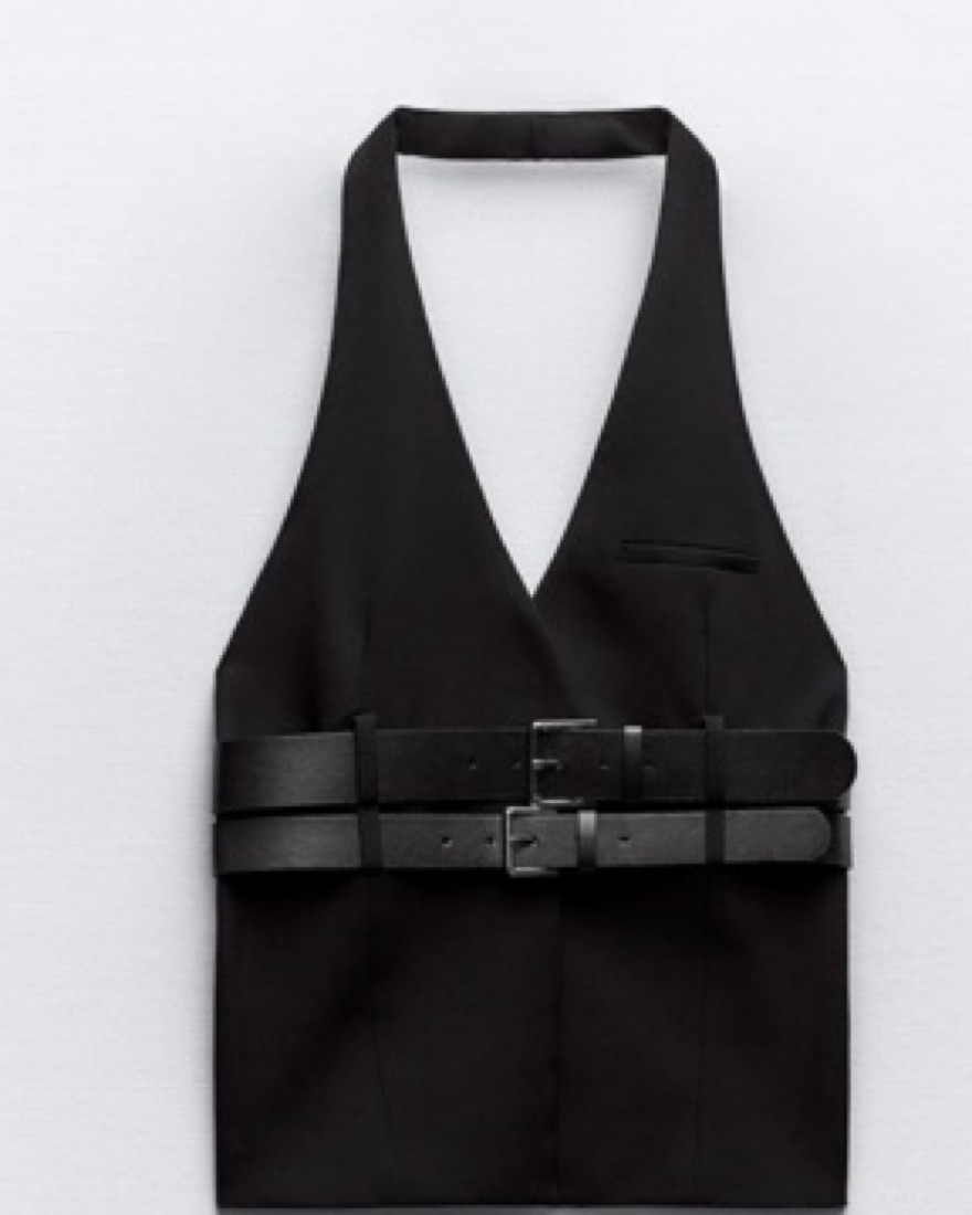 【新品!!】ZARA Oversized Riders Vest S-M BLK LEATHER BIKER VEST WILLY CHAVARRIA X ZARA - Black | ZARA United States