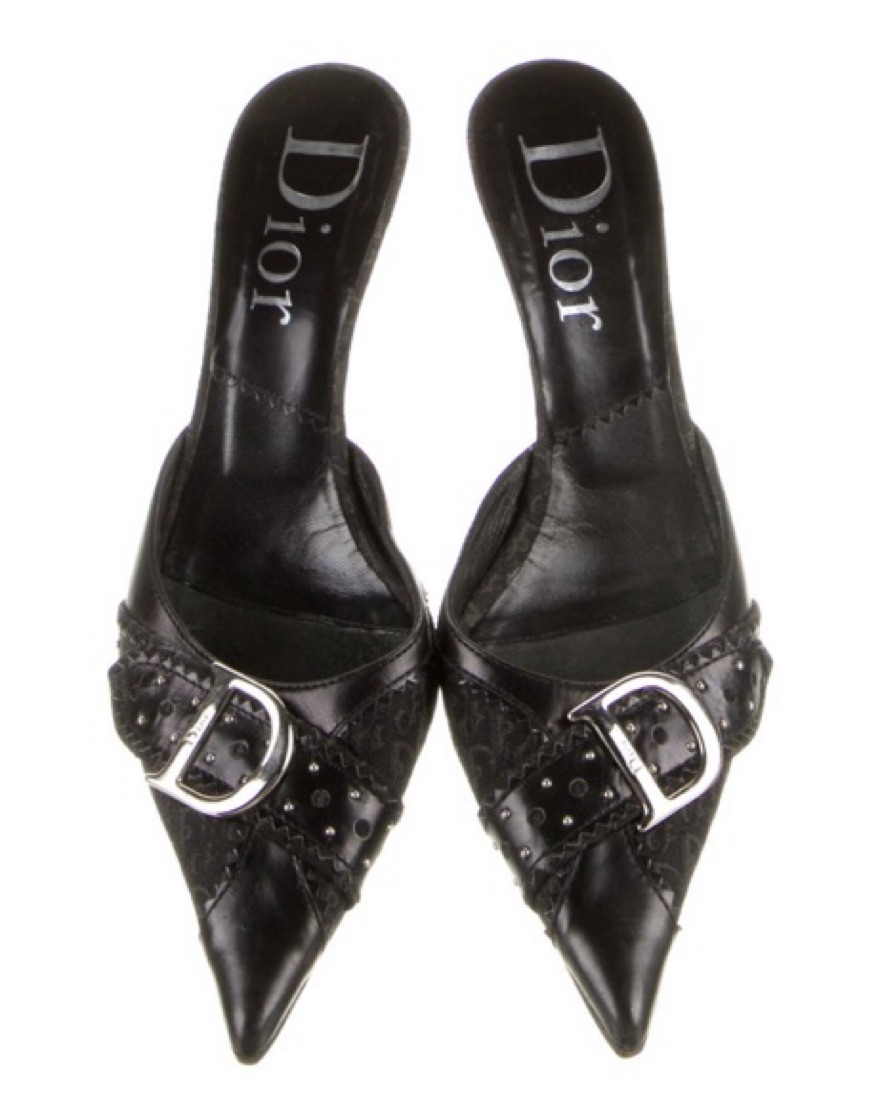 靴 Christian Dior vintage heels 35 1/2 Christian Dior Off-white Cannage Leather Peep Toe Heels 36 | eBay