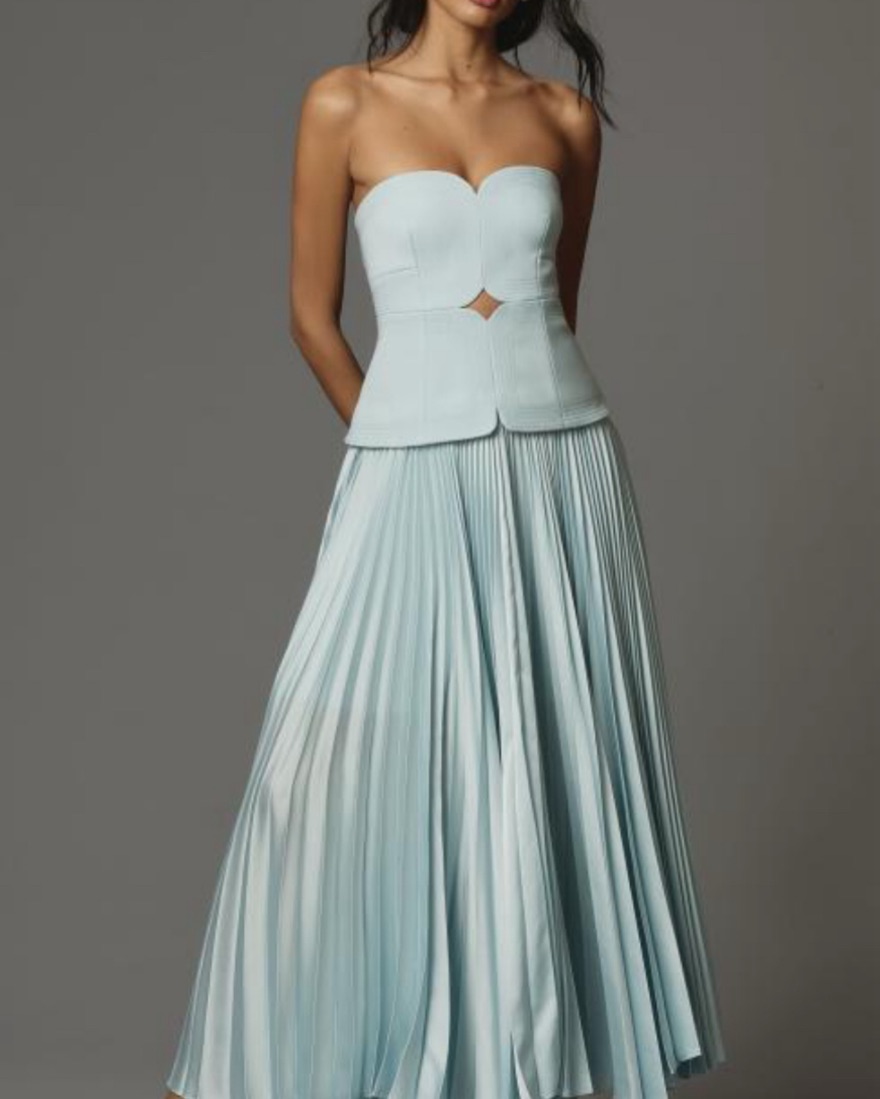 Acler Blue Avonlea Midi Dress by Alcer - Pickle