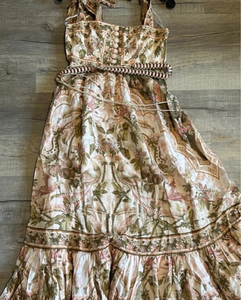 Zimmermann Lyre Linen Dress by Zimmermann - Pickle