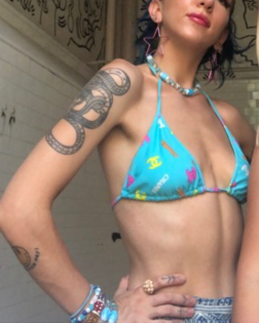 Chanel Sky Blue Logo Bikini by Chanel - Pickle