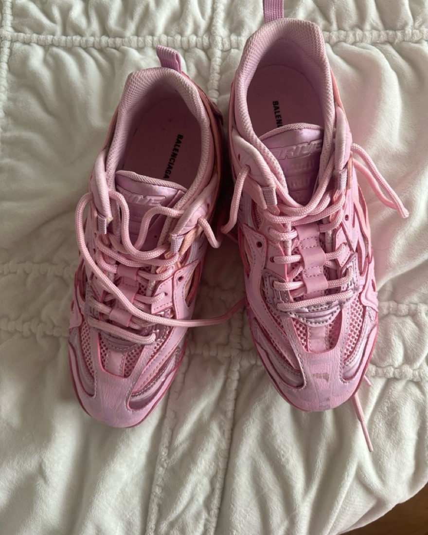 Pink Balenciaga Drive Sneakers by Balenciaga - Pickle
