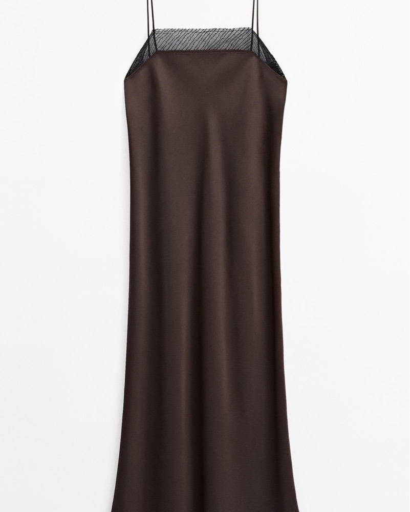 Massimo Dutti Dress with Lace Detail | Pickle