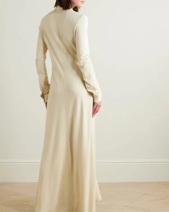 Toteme Flowing Jersey Shirt Dress Small by Toteme - Pickle