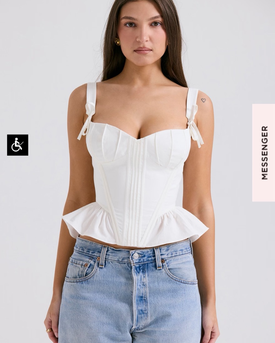 House Of CB GIGOU CORSET TOP by House of CB - Pickle