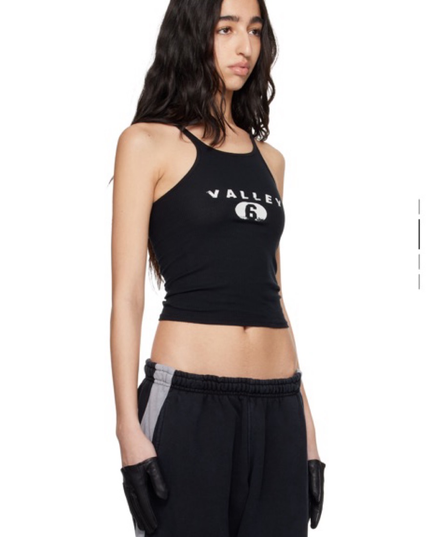 greg ross タンクトップ GREG ROSS “Valley” Cropped Tank by Greg ross - Pickle