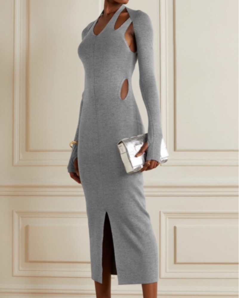 DionLee Knit Cutout Dress by Dion Lee - Pickle