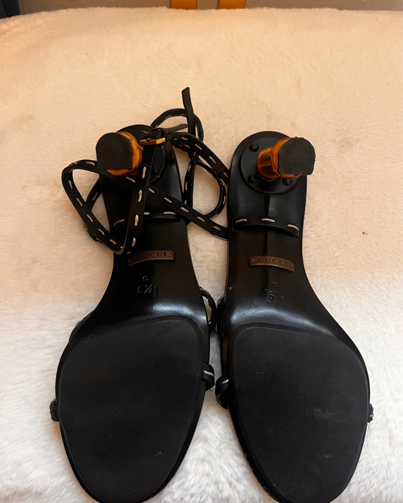 Tom Ford Gucci Bamboo Heels by Gucci - Pickle