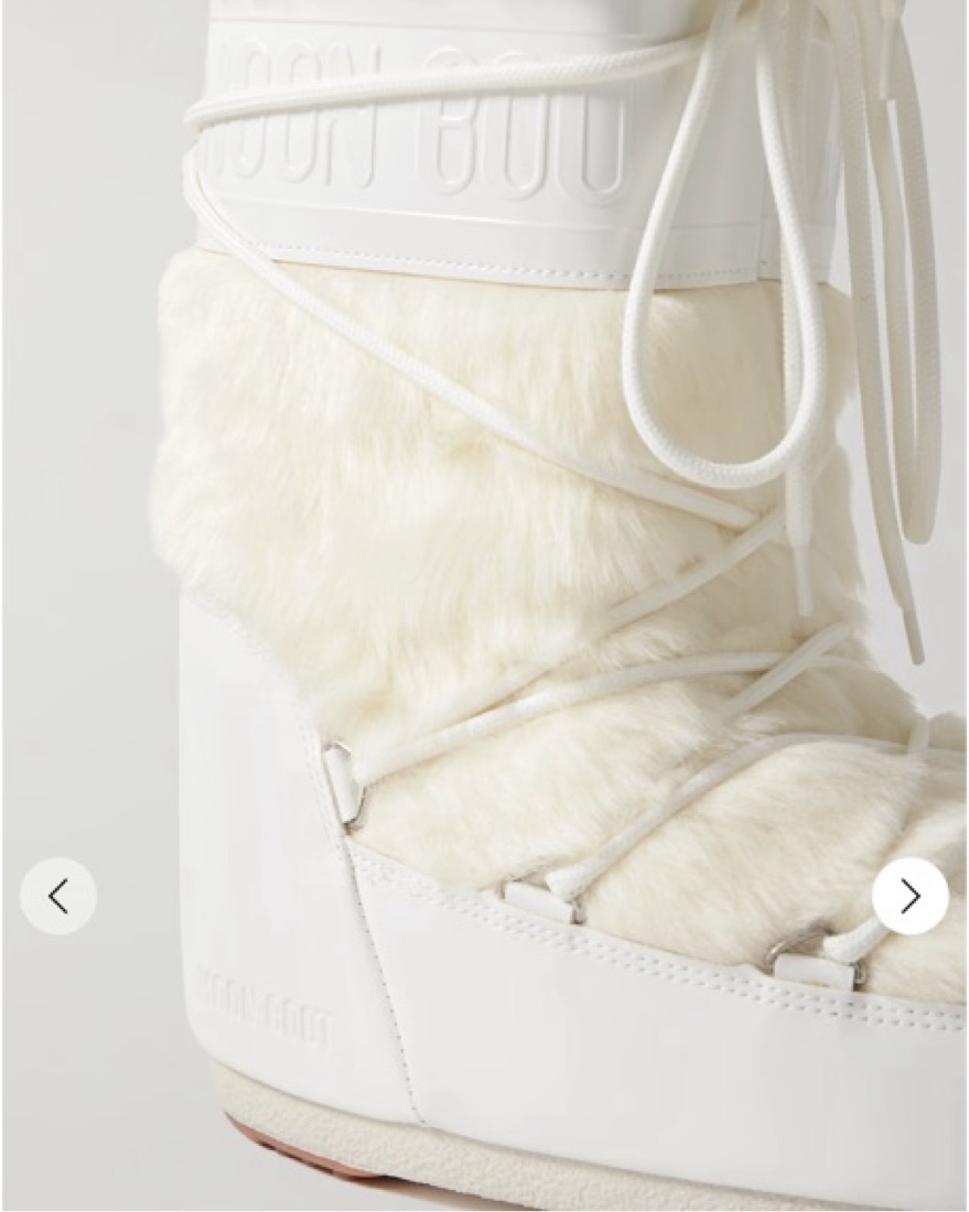 MOON BOOT ホワイト スノーブーツ Moon Boot Icon faux-fur Snow Boots | White | FARFETCH
