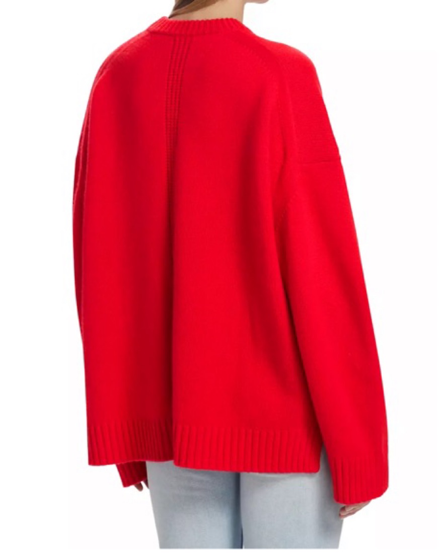 A.L.C. Cashmere/Wool Ayden Red Sweater by ALC - Pickle