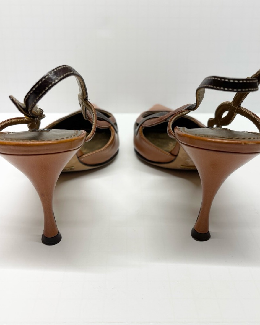 Dolce & Gabbana Pointed Toe Heels by Dolce + Gabbana - Pickle