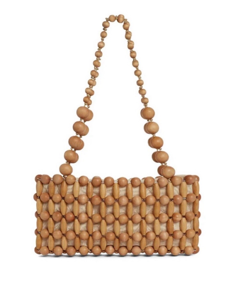 Cult Gaia Beaded Shoulder Bag by Cult Gaia - Pickle