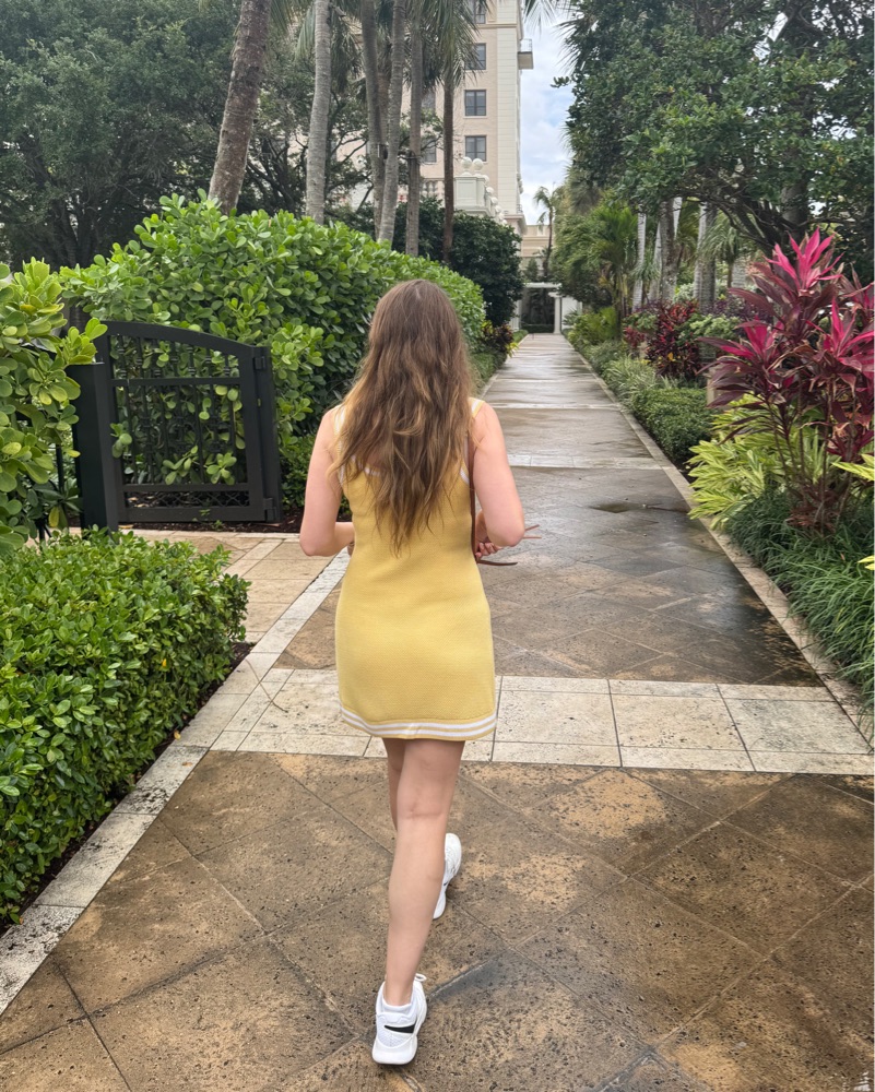 Alo Tennis Club Knit Dress by Alo Yoga - Pickle