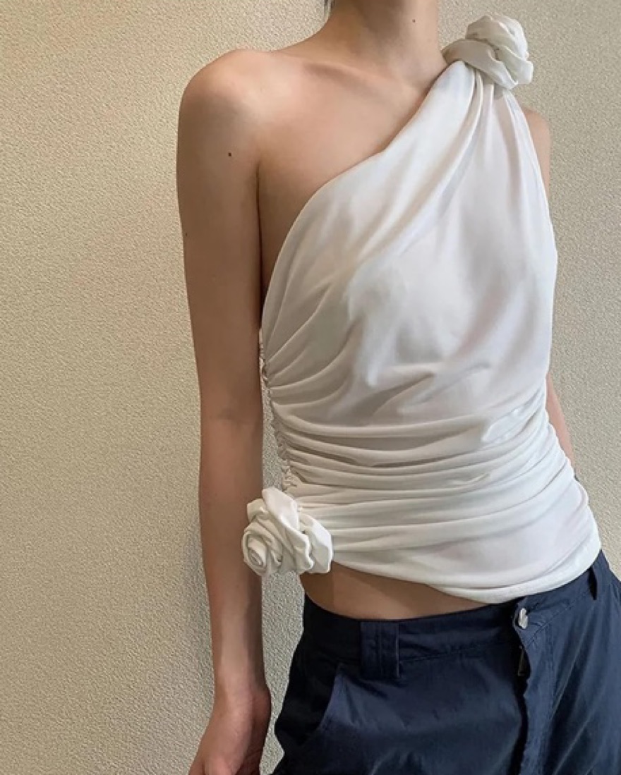 Sofia Richie iconic One shoulder Top by magda butrym - Pickle