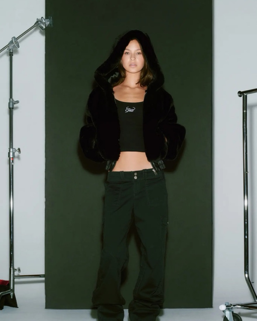 I.AM.GIA 717 Black Faux Fur Hooded Coat by I AM GIA - Pickle