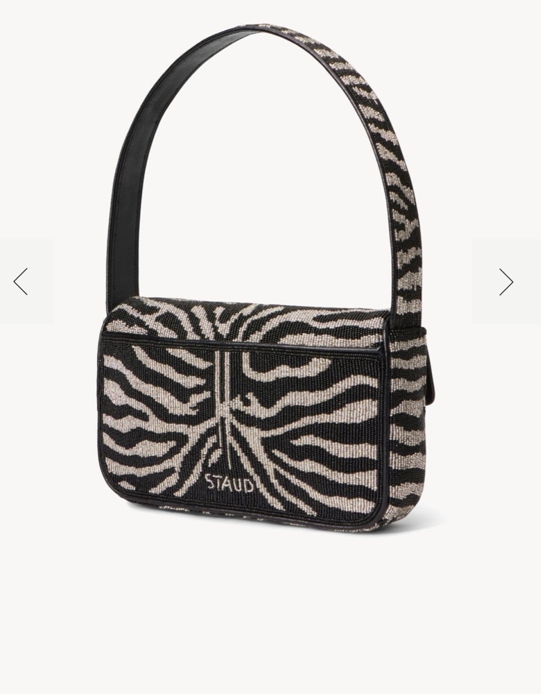 Staud Zebra Print Shoulder Bag by Staud - Pickle