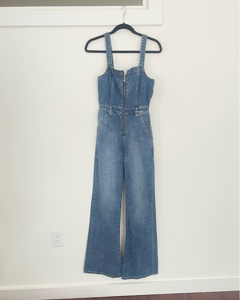 Denim Bootcut Jumpsuit Overalls by Pacsun - Pickle