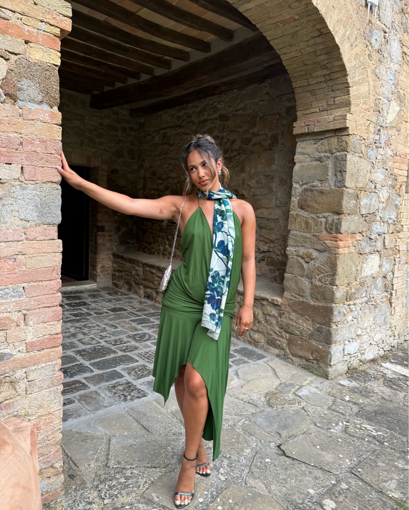 Acne Studios Green Open Back Dress by Acne Studios - Pickle