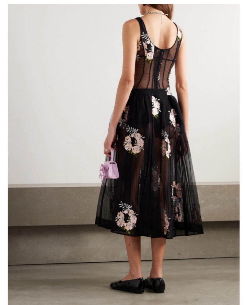 Simone Rocha Embroidered Tulle Dress by Simone Rocha - Pickle