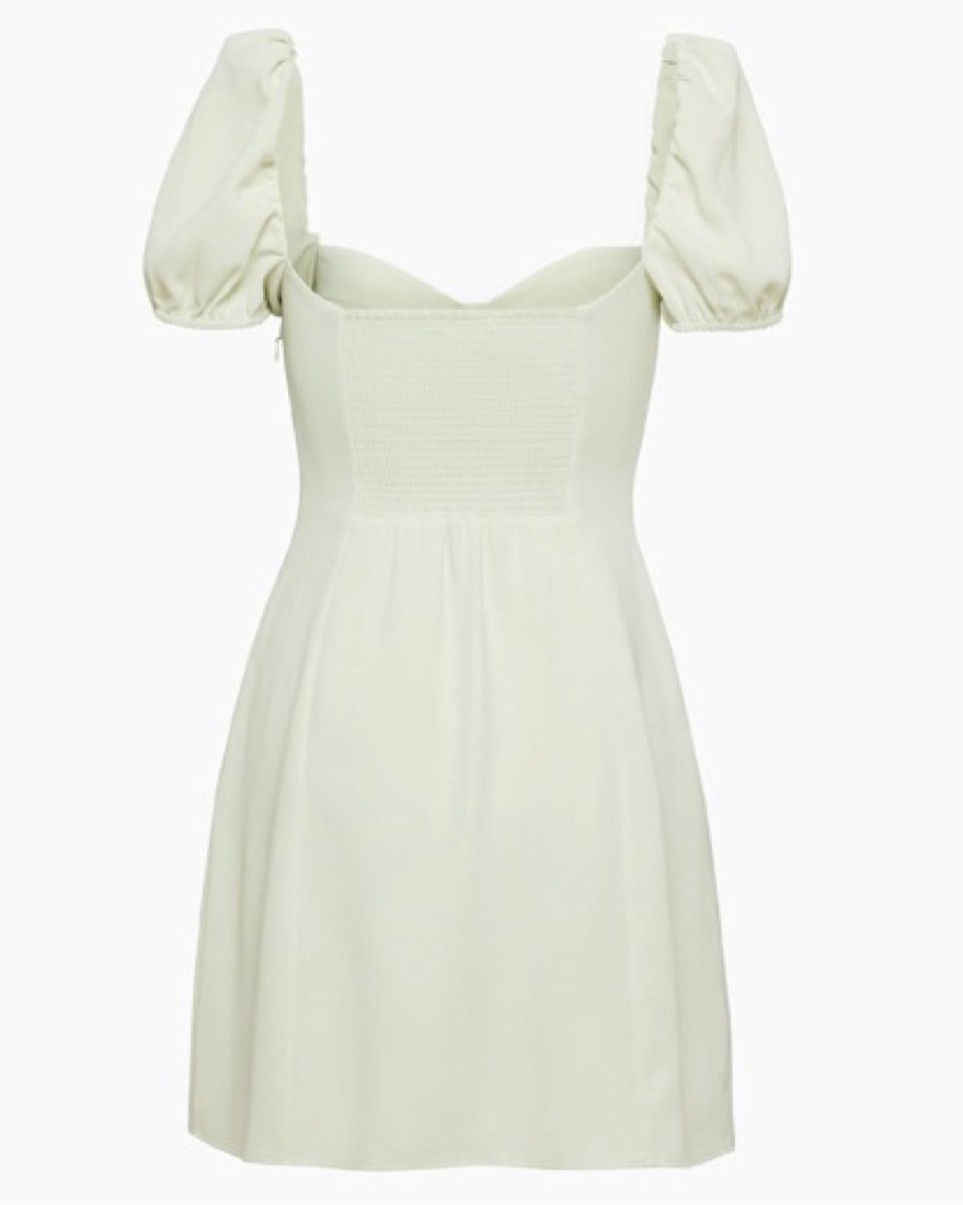 Wilfred Puff Sleeve Mini Bustier Dress by Aritzia - Pickle