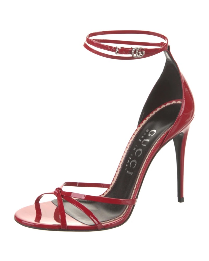 Gucci Red Strappy Heels by Gucci - Pickle