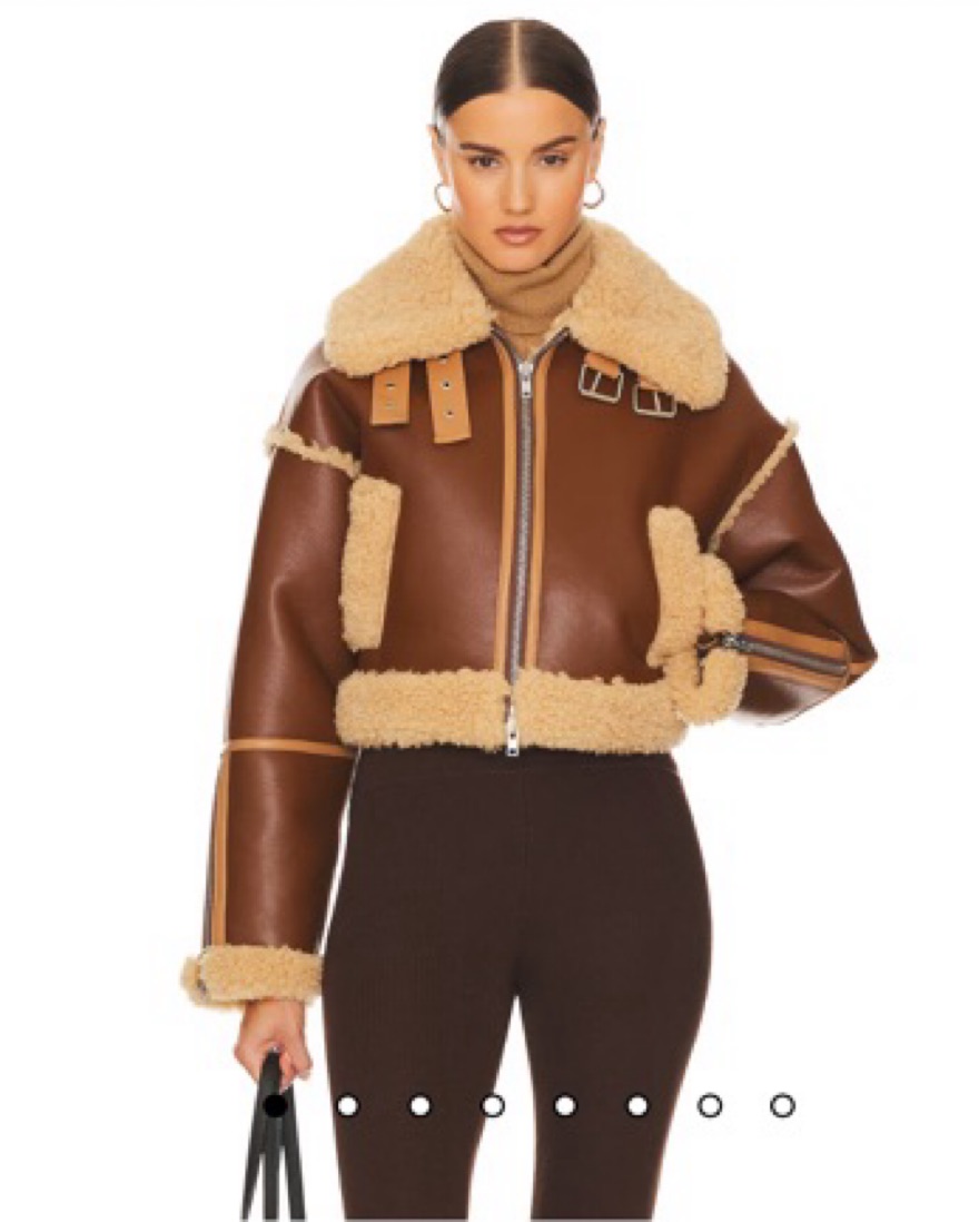 Helsa Faux Leather Cropped Jacket by Helsa - Pickle