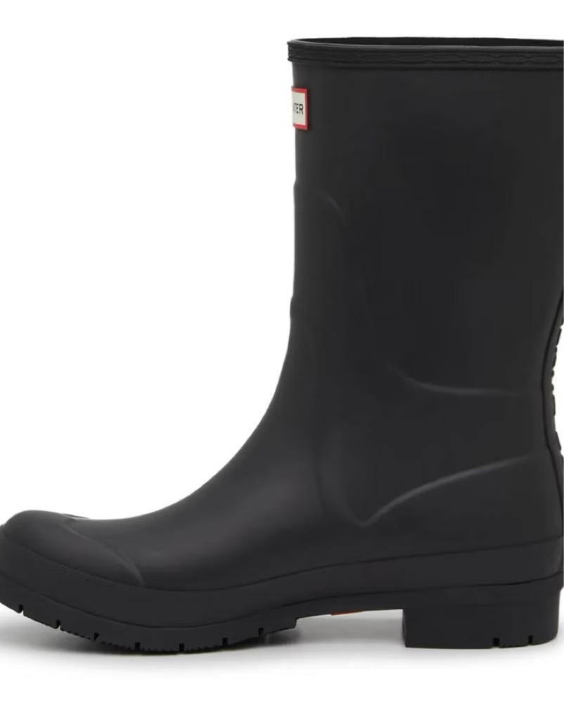 HUNTER Black Calf Liberty Rain Boot by Hunter - Pickle
