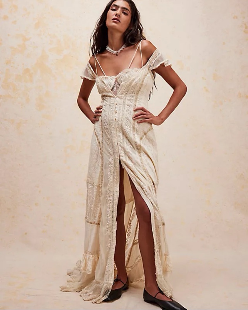 LoveShackFancy Saskia Dress by LoveShackFancy - Pickle