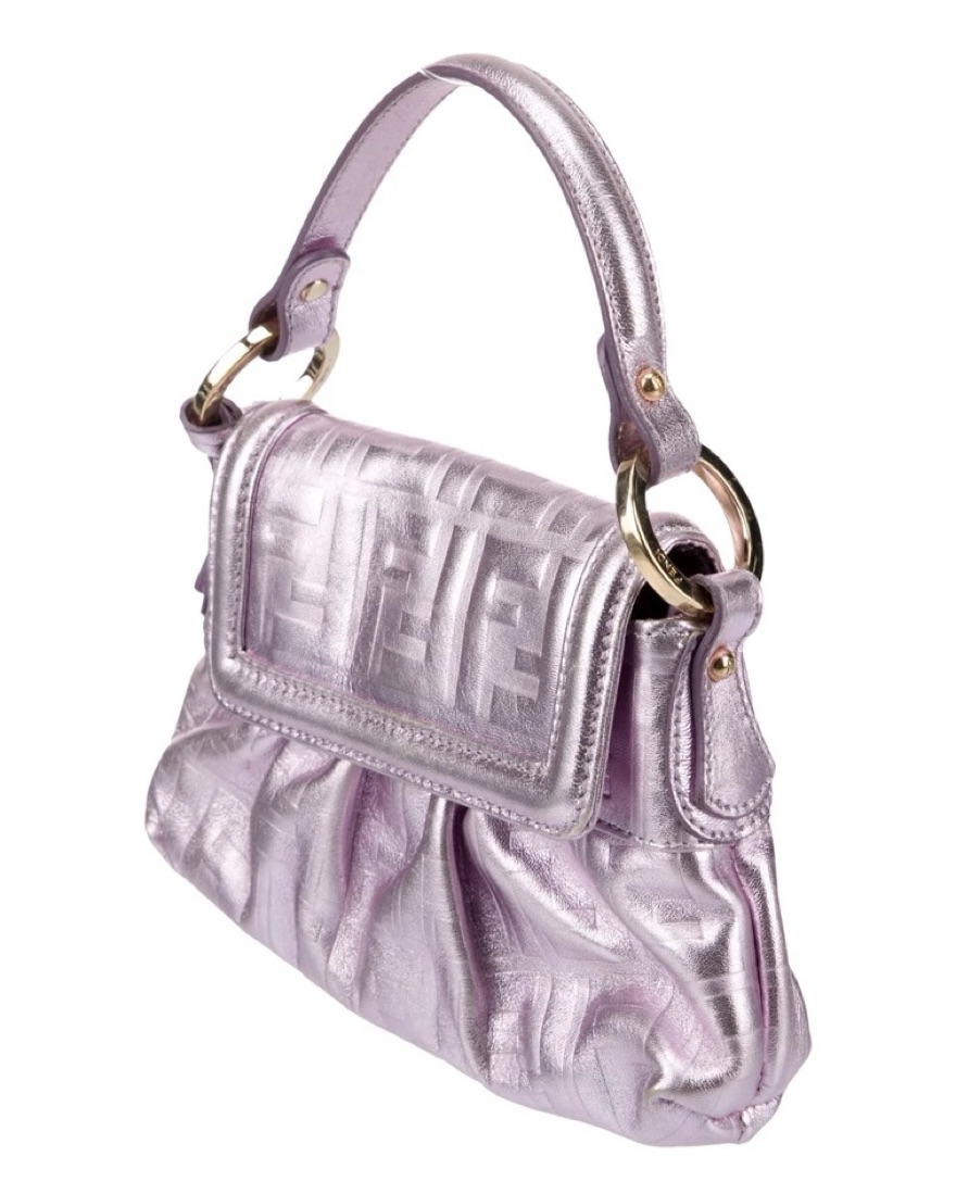 Fendi Metallic Purple Vintage Chef Bag by Fendi - Pickle