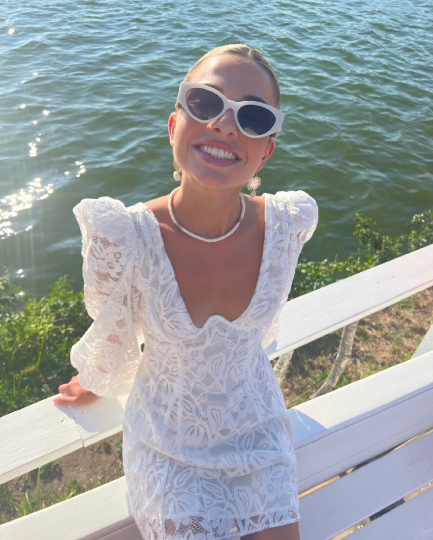 ワンピース laubeblanc Pin-tuck Lace Mini Dress 再入荷】Pin-tuck Lace Mini Dress – L'AUBE BLANC