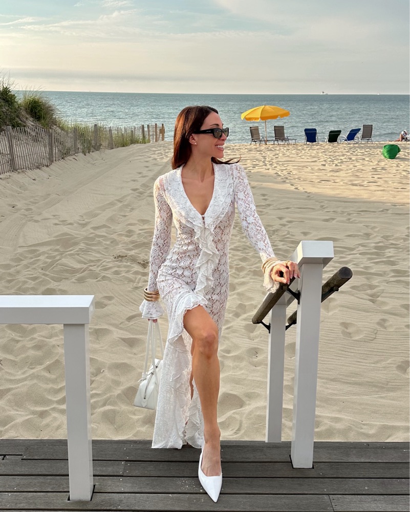 ARAKII Sheer Lace Maxi Dress by Arakii - Pickle