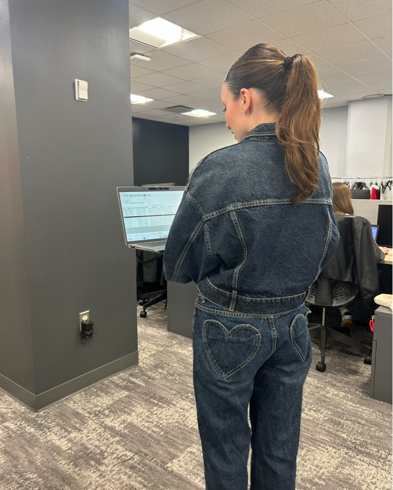 Zara Heart Denim Set by Zara - Pickle