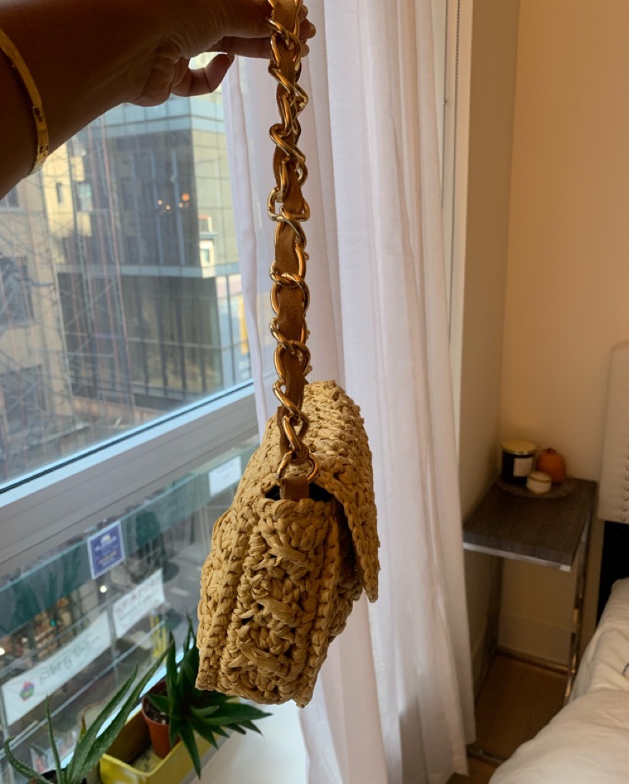 ショルダーバッグ Caterina  Bertini    SLOBE IENA Caterina Bertini Woven Shoulder Bag by Caterina Bertini - Pickle