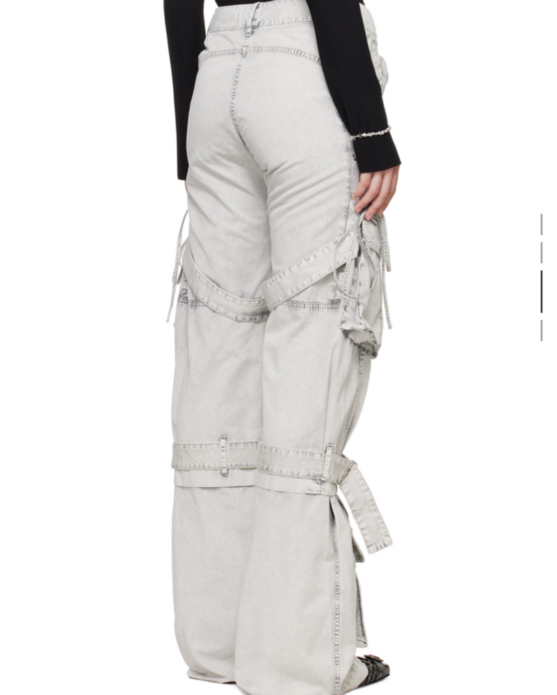 Acne Studios Grey Cargo Pants by Acne Studios - Pickle