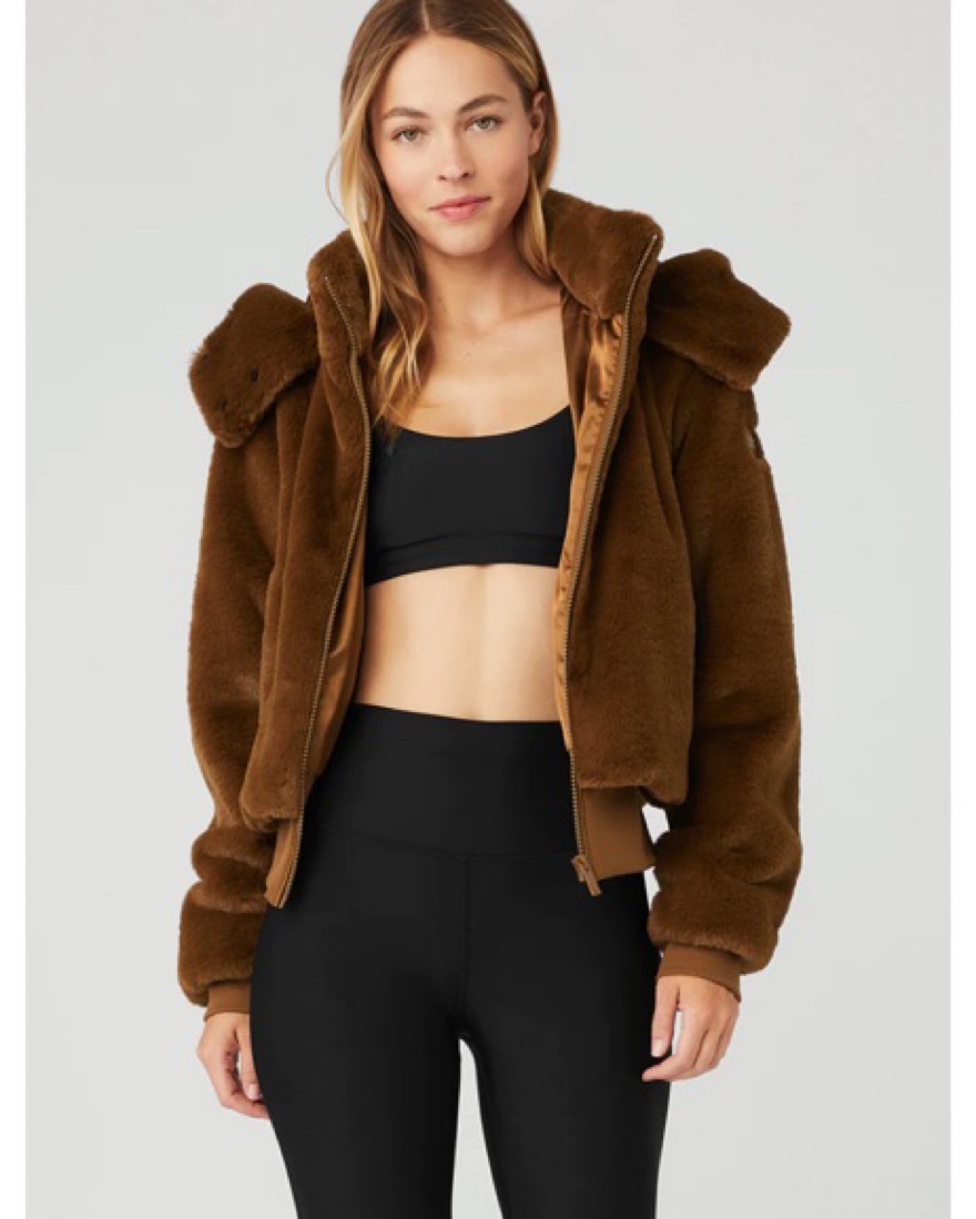 alo Faux Fur アリュールジャケット新品未使用 Faux Fur Allure Jacket - Black | ALO