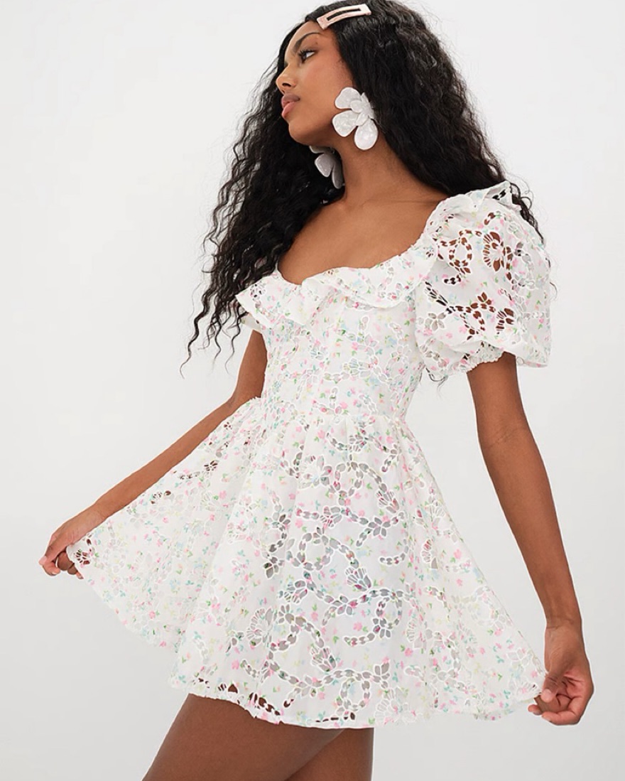 For Love And Lemons Magnolia Mini Dress by For Love & Lemons - Pickle