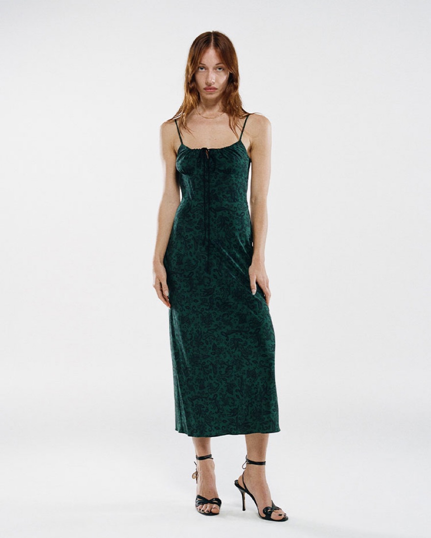 Realisation Par Alba Dress in Dazed Noir by Realisation Par - Pickle