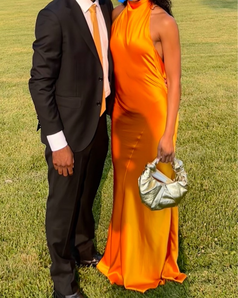 Orange Sau Lee Calypso Dress by Sau Lee - Pickle