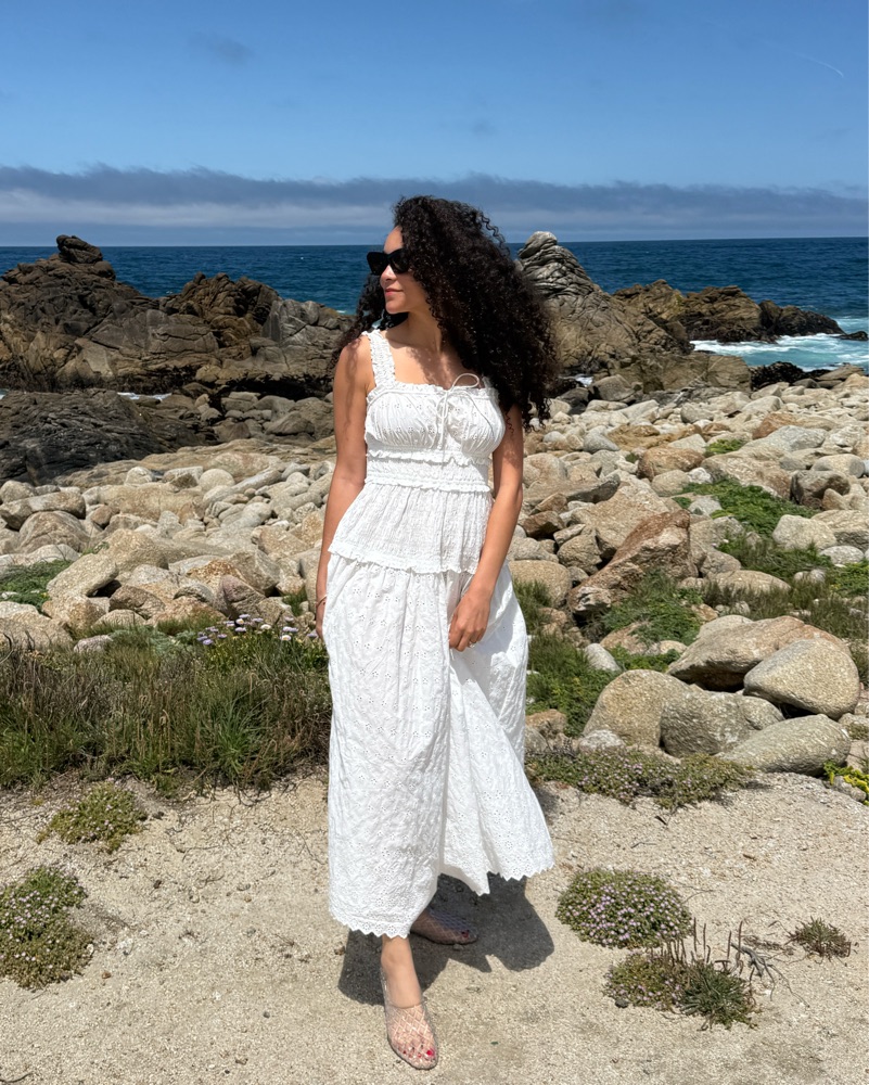 Doen x Gap Eyelet Midi Dress by Doen - Pickle