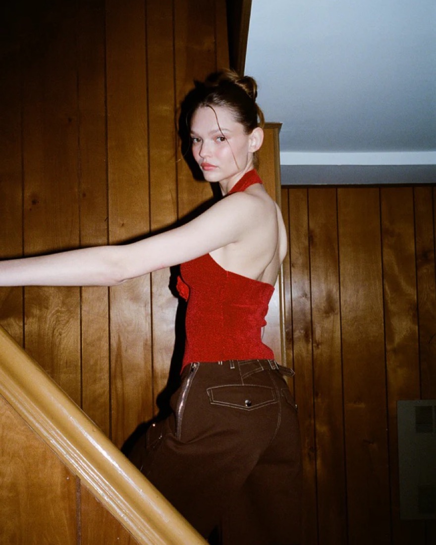 With Jean Rose Top In Red by With Jean - Pickle