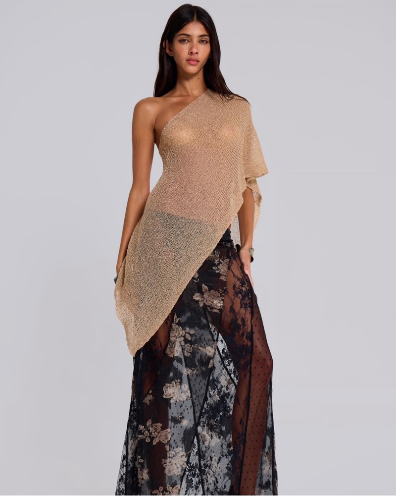 Jaded London Infinity Multiway Knit Cape by Jaded London - Pickle